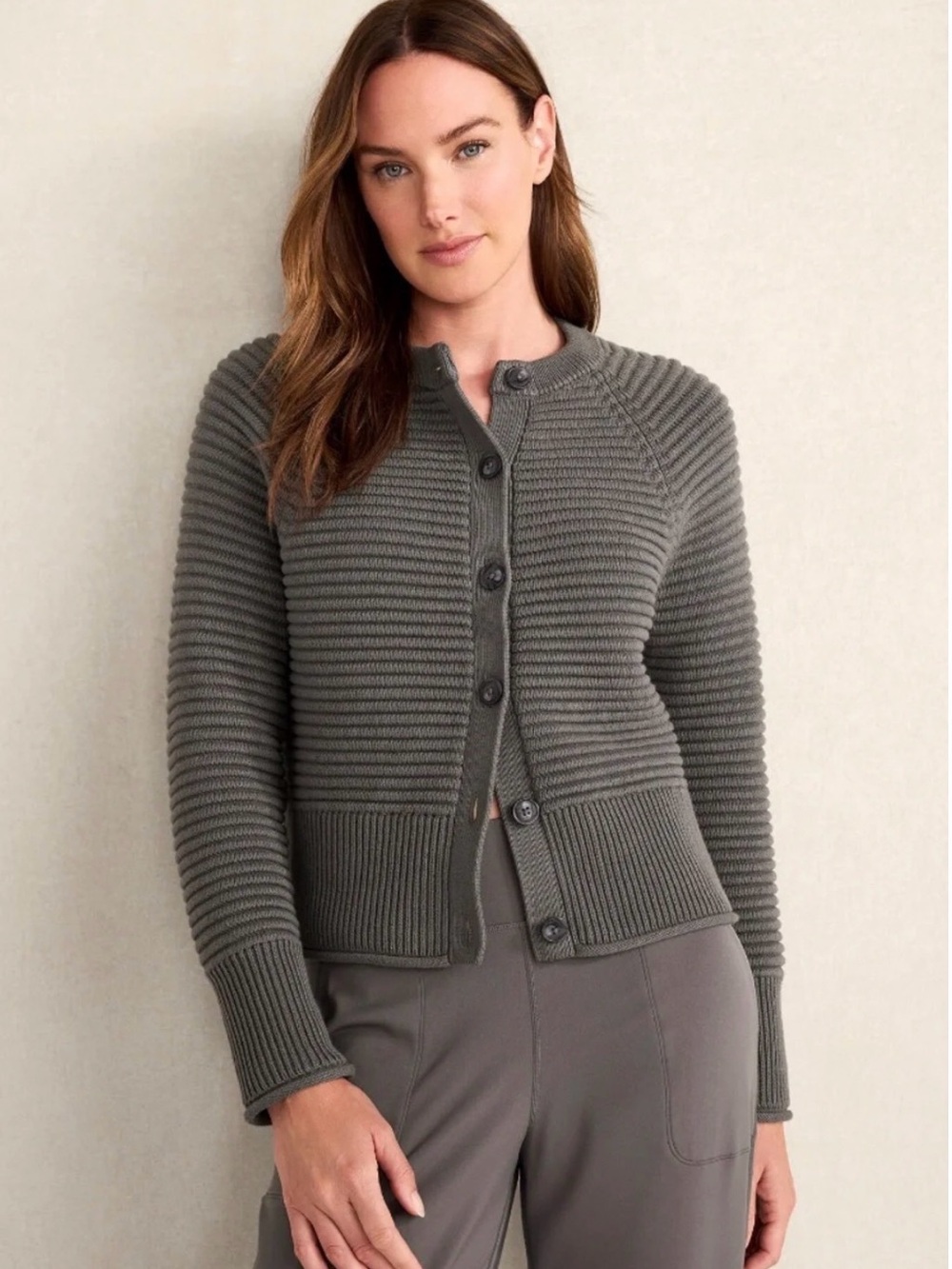 NWT Haven Well Within Organic Cotton Cardigan S Quiet Luxury Coastal Chic